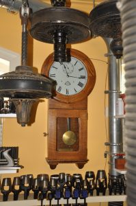 Landis electro-mechanical clock in the work shop